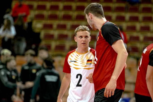 KATOWICE 28.05.2025 MECZ SIATKARZY --- TURNIEJ SILESIA CUP: MECZ BULGARIA - NIEMCY --- MENS VOLLEYBALL MATCH: BULGARIA - GERMANY N Z DANIEL MALESCHA FOT. PAWEL PIOTROWSKI 400MM.PL NEWSPIX.PL --- newspix.pl 