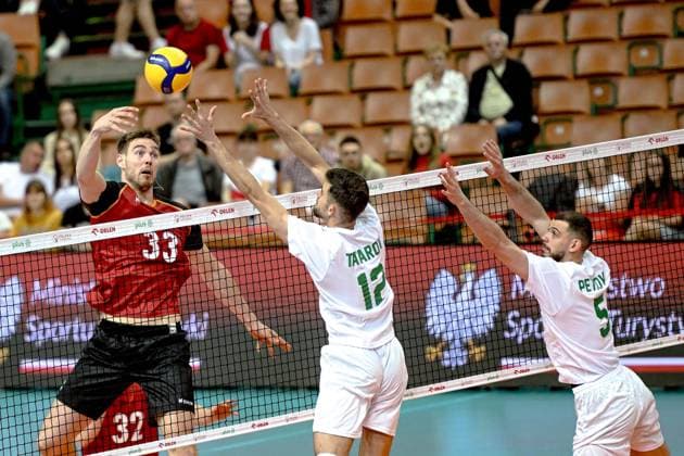 KATOWICE 28.05.2025 MECZ SIATKARZY --- TURNIEJ SILESIA CUP: MECZ BULGARIA - NIEMCY --- MENS VOLLEYBALL MATCH: BULGARIA - GERMANY N Z SIMON TORWIE GEORGI TATAROV ILIYA PETKOV FOT. PAWEL PIOTROWSKI 400MM.PL NEWSPIX.PL --- newspix.pl 