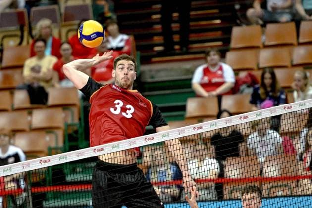 KATOWICE 28.05.2025 MECZ SIATKARZY --- TURNIEJ SILESIA CUP: MECZ BULGARIA - NIEMCY --- MENS VOLLEYBALL MATCH: BULGARIA - GERMANY N Z SIMON TORWIE FOT. PAWEL PIOTROWSKI 400MM.PL NEWSPIX.PL --- newspix.pl 