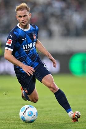 Elversberg, Ursapharm Arena, 26 05 25, GER, Herren, 1 Bundesliga, Relegation 2025, SV Elversberg 1 FC Heidenheim Bild Leonardo SCIENZA Heidenheim DFL regulations prohibit any use of photographs as image sequences and or quasi video Saarland Germany