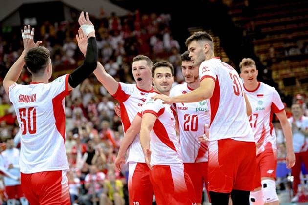 KATOWICE 28.05.2025 MECZ SIATKARZY --- TURNIEJ SILESIA CUP: MECZ POLSKA - UKRAINA --- MENS VOLLEYBALL MATCH: POLAND - UKRAINE N Z REPREZENTACJA POLSKI POLISH VOLLEYBALL TEAM BARTOSZ GOMULKA RAFAL SZYMURA LUKASZ KOZUB SEWERYN LIPINSKI SEBASTIAN ADAMCZYK FOT. PAWEL PIOTROWSKI 400MM.PL NEWSPIX.PL --- newspix.pl 