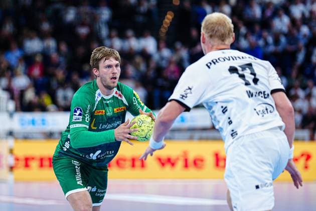 Franz Semper SC DHfK Leipzig, 32 GER, THW Kiel vs SC DHfK Leipzig, Handball, Bundesliga, Matchday, 31, Season 2024 2025, 28 05 2025 GER, THW Kiel vs SC DHfK Leipzig, Handball, Bundesliga, Matchday, 31, Season 2024 2025, 28 05 2025 Kiel Copyright: xEibner-Pressefoto MarcelxvonxFehrnx EP_MFN