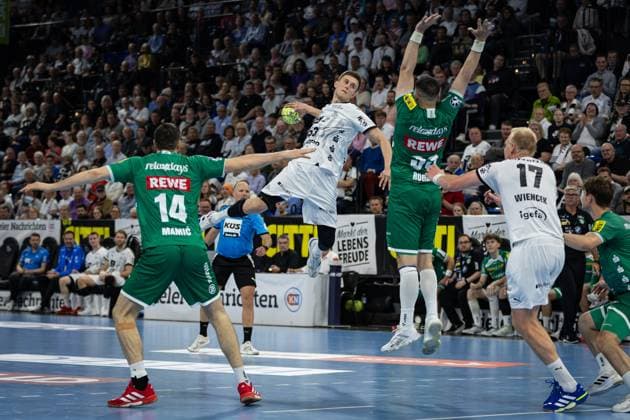 DAIKIN HBL THW Kiel vs SC DHfK Leipzig 28 05 25 Nikola Bilyk Nr 53, THW Kiel in attack DAIKIN HBL THW Kiel vs SC DHfK Leipzig, Wunderino Arena on 28 05 25 Copyright: xBEAUTIFULxSPORTS MarioxM.xKobergx
