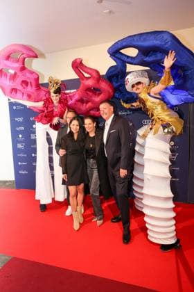 GOLF - Austrian Alpine Open HENNDORF,AUSTRIA,28.MAY.25 - GOLF - DP World Tour, Austrian Alpine Open Night, Golfclub Gut Altentann. Image shows Edwin Weindorfer (CEO Golf Enterprises) and guests.  GEPAxpictures xMathiasxMandl