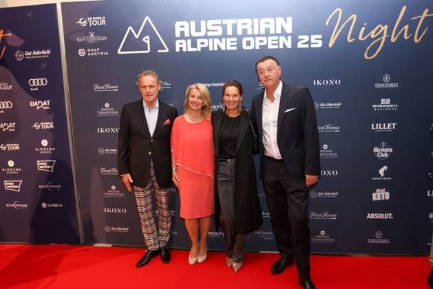 GOLF - Austrian Alpine Open HENNDORF,AUSTRIA,28.MAY.25 - GOLF - DP World Tour, Austrian Alpine Open Night, Golfclub Gut Altentann. Image shows Edwin Weindorfer (CEO Golf Enterprises) and guests.  GEPAxpictures xMathiasxMandl