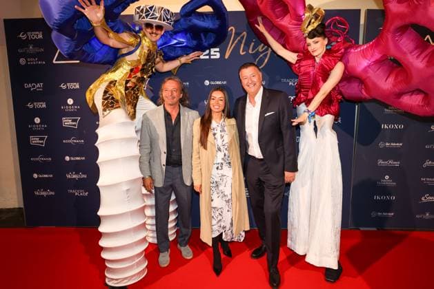 GOLF - Austrian Alpine Open HENNDORF,AUSTRIA,28.MAY.25 - GOLF - DP World Tour, Austrian Alpine Open Night, Golfclub Gut Altentann. Image shows Edwin Weindorfer (CEO Golf Enterprises) and guests.  GEPAxpictures xMathiasxMandl