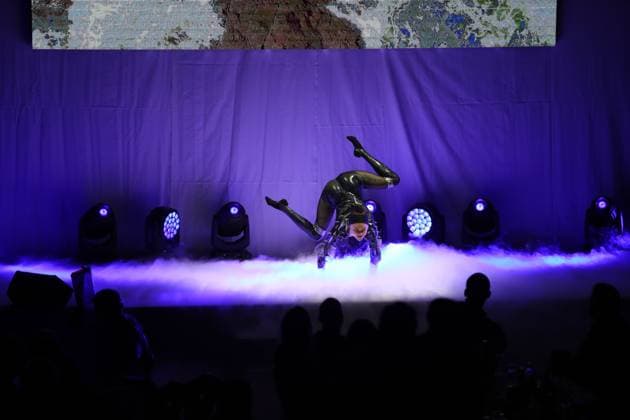 GOLF - Austrian Alpine Open HENNDORF,AUSTRIA,28.MAY.25 - GOLF - DP World Tour, Austrian Alpine Open Night, Golfclub Gut Altentann. Image shows a show act.  GEPAxpictures xMathiasxMandl