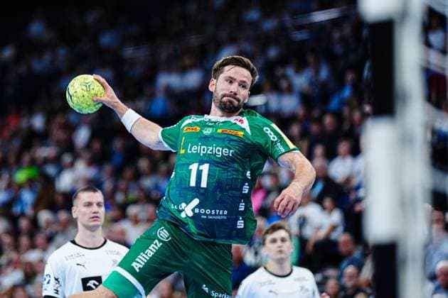 Throw Goal Lukas Binder SC DHfK Leipzig, 11 GER, THW Kiel vs SC DHfK Leipzig, Handball, Bundesliga, Matchday, 31, Season 2024 2025, 28 05 2025 GER, THW Kiel vs SC DHfK Leipzig, Handball, Bundesliga, Matchday, 31, Season 2024 2025, 28 05 2025 Kiel Copyright: xEibner-Pressefoto MarcelxvonxFehrnx EP_MFN