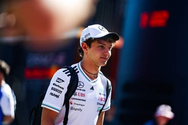 F1 - SPANISH GRAND PRIX 2025 KIMI ANTONELLI Andrea (ita), Mercedes AMG F1 Team W16, portrait during the Formula 1 Aramco Gran Premio de Espana 2025, Spanish Grand Prix 2025, 9th round of the 2025 FIA Formula One World Championship, WM, Weltmeisterschaft from May 30 to June 1, 2025 on the Circuit de Barcelona-Catalunya, in Montmelo, Spain - MontmeloSpain  Copyright: xFLORENTxGOODENx