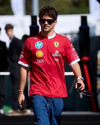 F1 Grand Prix of Spain - Previews Charles Leclerc of Monaco and Scuderia Ferrari arrives in the Paddock during previews ahead of the F1 Grand Prix of Spain at Circuit de Barcelona-Catalunya on May 29, 2025, in Barcelona, Spain. Barcelona Circuit de Barcelona-Catalunya Catalunya Spain RL_F1GPESP2025_000003 Copyright: xRicardoxLarreinax