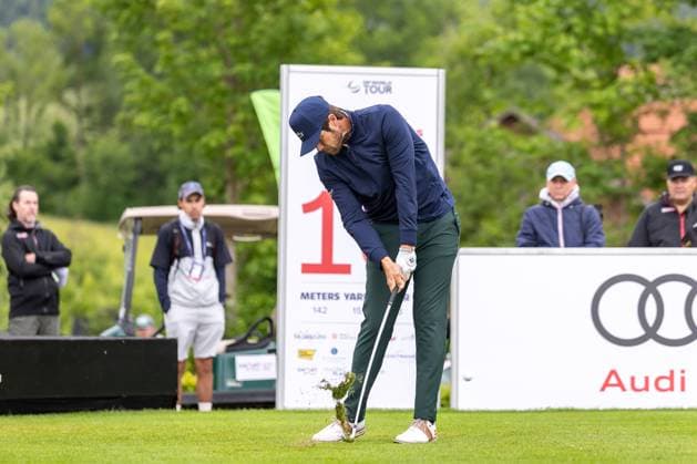 29 05 2025, Golf Club Gut Altentann, Henndorf am Wallersee, AUT, DP World Tour, Austrian Golf Open 2025, in the picture Nacho Elvira ESP Nacho Elvira ESP during the Austrian Golf Open of the DP World Tour at the Golf Club Gut Altentann in Henndorf am Wallersee, Austria on 2025 05 29 Expa Henndorf am Wallersee  EP_gro