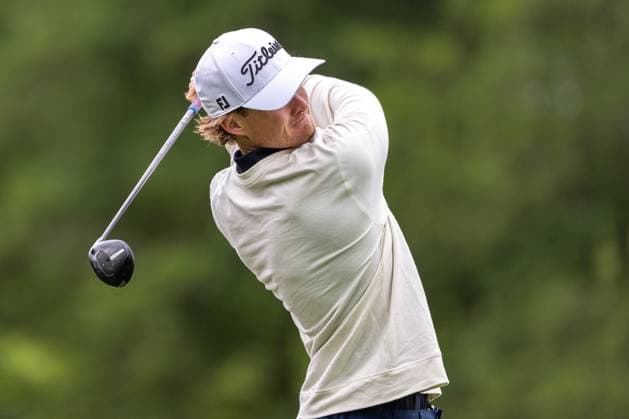 29 05 2025, Golf Club Gut Altentann, Henndorf am Wallersee, AUT, DP World Tour, Austrian Golf Open 2025, in the picture Andreas Halvorsen NOR Andreas Halvorsen NOR during the Austrian Golf Open of the DP World Tour at the Golf Club Gut Altentann in Henndorf am Wallersee, Austria on 2025 05 29 Expa Henndorf am Wallersee  EP_gro