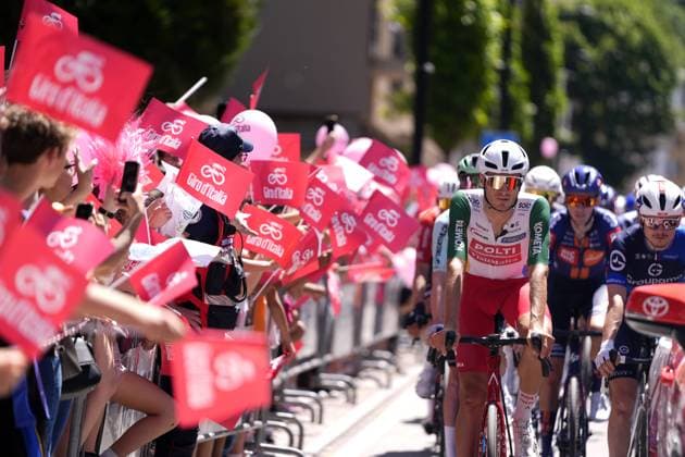 Start race during the stage 18 of the Giro d™Italia from Morbegno to Cesano Maderno, Italy - Thursday, May 29, 2025. - cycling.  Copyright: xFabioxFerrari LaPressex