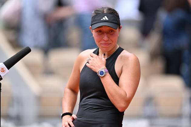 2025 Roland-Garros - Day 5 PARIS, FRANCE - MAY 29: Jessica Pegula of United States is seen after winning Women s Singles Second Round match against Ann Li (not seen) of United States on day five of the 2025 French Open at Court Philippe-Chatrier in Paris, France on May 29, 2025. Mustafa Yalcin Anadolu Paris France. Editorial use only. Please get in touch for any other usage.  Copyright: x2025xAnadoluxMustafaxYalcinx