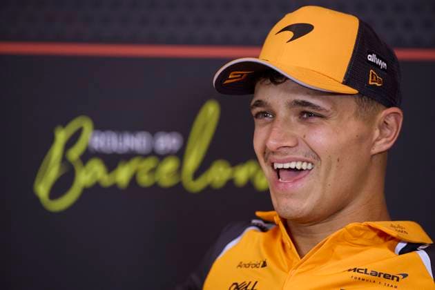 F1 Grand Prix of Spain - Previews Lando Norris of Great Britain and McLaren Formula 1 Team attends the Drivers press conference, PK, Pressekonferenz during previews ahead of the F1 Grand Prix of Spain at Circuit de Barcelona-Catalunya on May 29, 2025, in Barcelona, Spain. Barcelona Circuit de Barcelona-Catalunya Catalunya Spain RL_F1GPESP2025_000054 Copyright: xRicardoxLarreinax