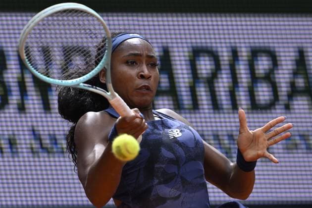 2025 Roland-Garros - Day 5 PARIS, FRANCE - MAY 29: Coco Gauff of the United States in action against Tereza Valentova (not seen) of Czechia during the Women s Singles Second Round match on Day Five of the 2025 French Open at Roland Garros in Paris, France on May 29, 2025. Burak Akbulut Anadolu Paris France. Editorial use only. Please get in touch for any other usage.  Copyright: x2025xAnadoluxBurakxAkbulutx