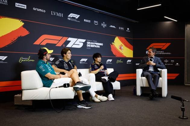 F1 - SPANISH GRAND PRIX 2025 TSUNODA Yuki (jap), Red Bull Racing RB21, portrait, in the press conference, PK, Pressekonferenz during the Formula 1 Aramco Gran Premio de Espana 2025, Spanish Grand Prix 2025, 9th round of the 2025 FIA Formula One World Championship, WM, Weltmeisterschaft from May 30 to June 1, 2025 on the Circuit de Barcelona-Catalunya, in Montmelo, Spain - MontmeloSpain Copyright: xJavierxJimenezx