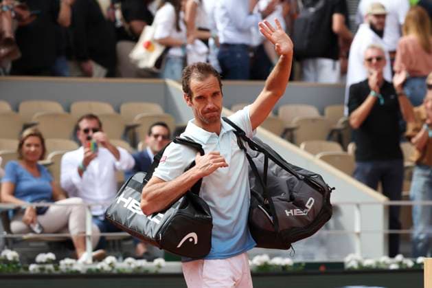 TENNIS : Roland Garros 2025 - Internationaux de France - 29 05 2025 Jannik Sinner (ITA) Vs Richard Gasquet (FRA) - Hommage a Richard Gasquet ParisFrance  Copyright: xMichtofx