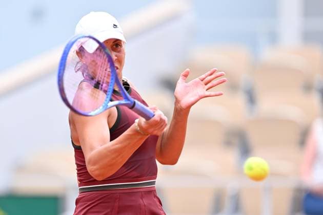 2025 Roland-Garros - Day 5 PARIS, FRANCE - MAY 29: Madison Keys of the United States in action against Katie Boulter (not seen) of United Kingdom during the Women s Singles Second Round match on Day Five of the 2025 French Open at Roland Garros in Paris, France on May 29, 2025. Mustafa Yalcin Anadolu Paris France. Editorial use only. Please get in touch for any other usage.  Copyright: x2025xAnadoluxMustafaxYalcinx