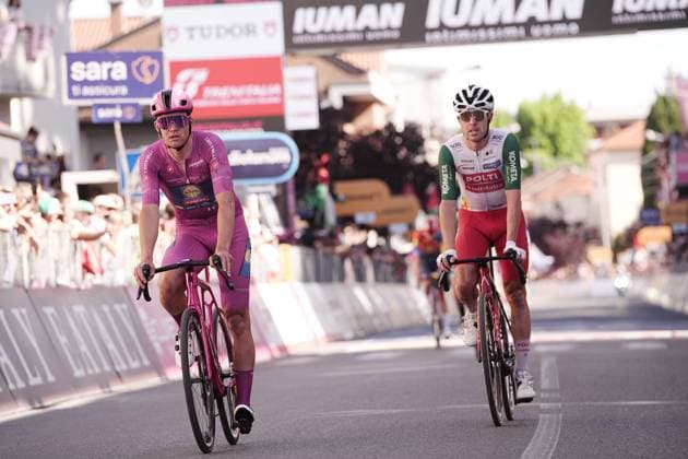 Pedersen Mads of Lidl-Trek cyclamen jersey during the stage 18 of the Giro d™Italia from Morbegno to Cesano Maderno, Italy - Thursday, May 29, 2025. - cycling.  Copyright: xMarcoxAlpozzi LaPressex