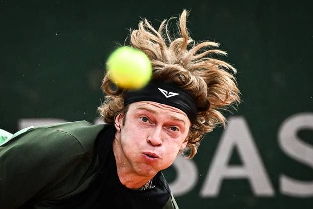 Sport Themen der Woche KW22 Bilder des Jahres 2025, Sport 05 Mai May 29, 2025, Paris, France, France: Andrey RUBLEV of Russia during the fifth day of Roland-Garros 2025, French Open 2025, Grand Slam tennis tournament at Roland-Garros Stadium on May 29, 2025 in Paris, France. Paris France - ZUMAm308 20250529_zsp_m308_018 Copyright: xMatthieuxMirvillex