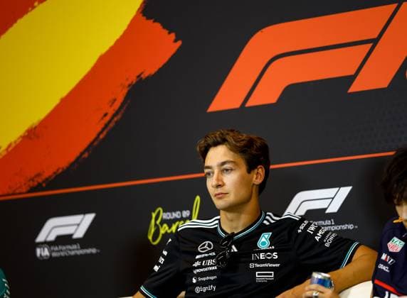 63 George Russell GBR, Mercedes AMG Petronas F1 Team , F1 Grand Prix of Spain at Circuit de Barcelona Catalunya on May 29, 2025 in Barcelona, Spain Photo by HOCH ZWEI Barcelona Spain