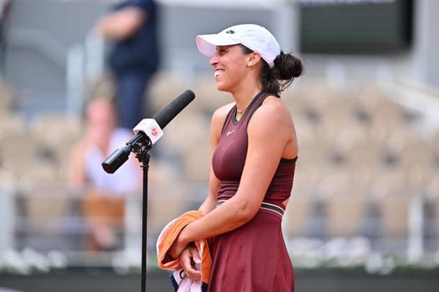 2025 Roland-Garros - Day 5 PARIS, FRANCE - MAY 29: Madison Keys of the United States speaks to the press after defeating Katie Boulter of the United Kingdom during the Women’s Singles Second Round match on Day Five of the 2025 French Open at Roland Garros in Paris, France on May 29, 2025. Mustafa Yalcin Anadolu Paris France. Editorial use only. Please get in touch for any other usage.  Copyright: x2025xAnadoluxMustafaxYalcinx