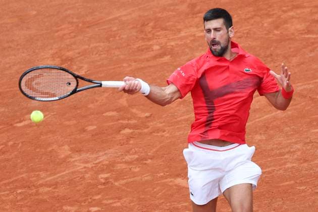 TENNIS : Roland Garros 2025 - Internationaux de France - 29 05 2025 Corentin Moutet (FRA) Vs Novak Djokovic (SRB) ParisFrance  Copyright: xMichtofx