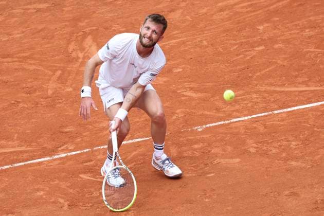 TENNIS : Roland Garros 2025 - Internationaux de France - 29 05 2025 Corentin Moutet (FRA) Vs Novak Djokovic (SRB) ParisFrance  Copyright: xMichtofx