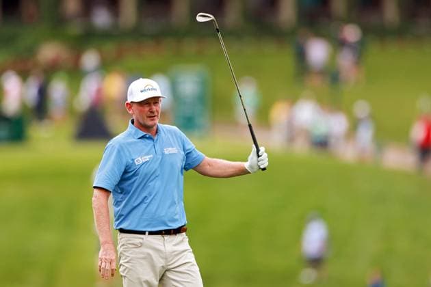 Memorial Tournament presented by Workday Brandt Snedeker of the United States follows his fairway shot on the 10th hole during the first round of the Memorial Tournament presented by Workday at Muirfield Village Golf Club on May 29, 2025 in Dublin, Ohio. Dublin Ohio United States  Copyright: xAmyxLemusx originalFilename:lemus-memorial250529_np0kn.jpg