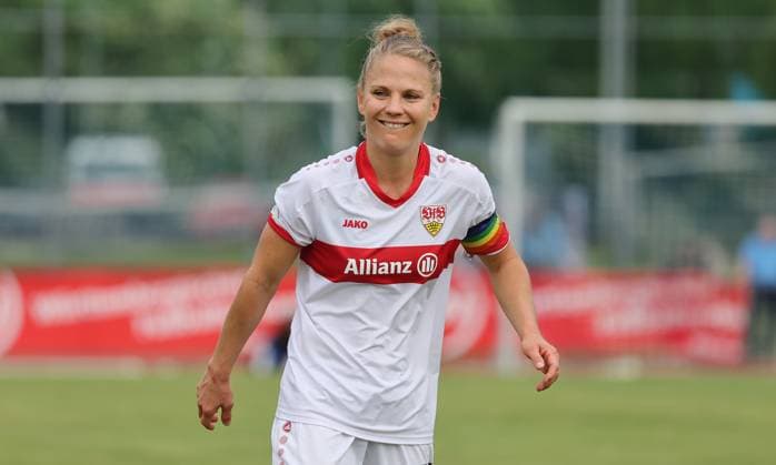 Münchingen , Football WFV Cup Final Women , VfB Stuttgart Women vs VfL Herrenberg , Leonie Maier VfB