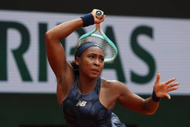 May 29, 2025, Paris, Celestynow, France: COCO GAUFF of USA during the match against Tereza Valentova of Czech Republic in the second round of French Open 2025 at Roland Garros in Paris. Paris France - ZUMAc278 20250529_zsp_c278_033 Copyright: xMarcinxCholewinskix