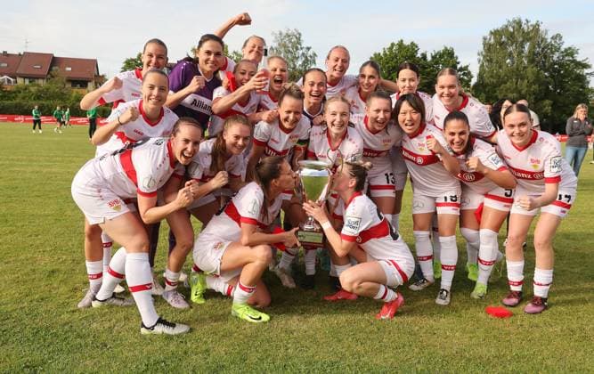 Football, Women, WFV Cup, Final, VfB Stuttgart - VfL Herrenberg