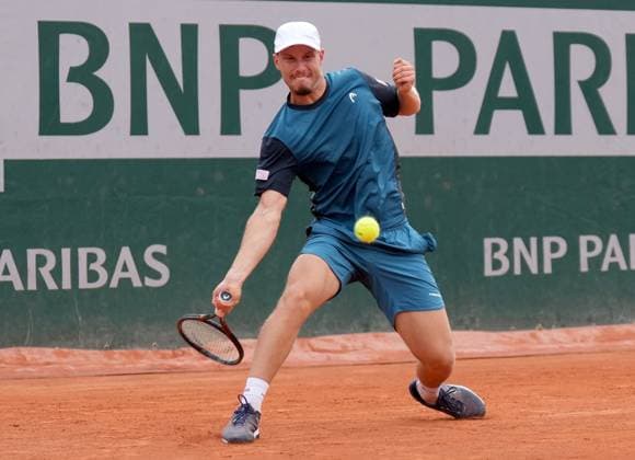 TENNIS - French Open 2025 PARIS,FRANCE,29.MAY.25 - TENNIS - ATP, Tennis Herren World Tour, French Open, Roland Garros, Grand Slam. Image shows Filip Misolic (AUT).  GEPAxpictures xMichaelxRiedler