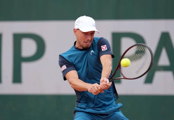 TENNIS - French Open 2025 PARIS,FRANCE,29.MAY.25 - TENNIS - ATP, Tennis Herren World Tour, French Open, Roland Garros, Grand Slam. Image shows Filip Misolic (AUT).  GEPAxpictures xMichaelxRiedler
