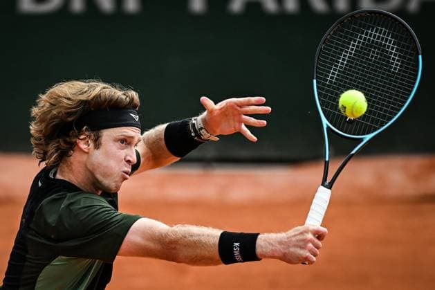 May 29, 2025, Paris, France, France: Andrey RUBLEV of Russia during the fifth day of Roland-Garros 2025, French Open 2025, Grand Slam tennis tournament at Roland-Garros Stadium on May 29, 2025 in Paris, France. Paris France - ZUMAm308 20250529_zsp_m308_012 Copyright: xMatthieuxMirvillex