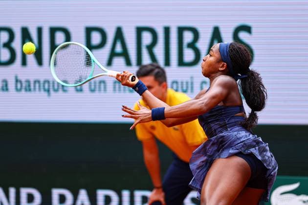 2025.05.29 Paryz French Open Roland Garros 2025 Tereza Valentova - Coco Gauff N z Coco Gauff Foto Pawel Andrachiewicz PressFocus 2025.05.29 Paris Tennis French Open Roland Garros 2025 Tereza Valentova - Coco Gauff Coco Gauff Credit: Pawel Andrachiewicz PressFocus NEWSPIX.PL --- newspix.pl 