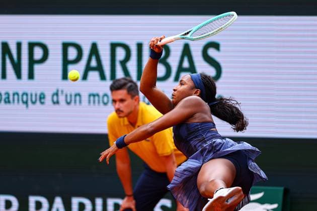 2025.05.29 Paryz French Open Roland Garros 2025 Tereza Valentova - Coco Gauff N z Coco Gauff Foto Pawel Andrachiewicz PressFocus 2025.05.29 Paris Tennis French Open Roland Garros 2025 Tereza Valentova - Coco Gauff Coco Gauff Credit: Pawel Andrachiewicz PressFocus NEWSPIX.PL --- newspix.pl 