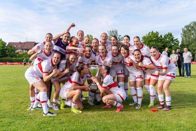 Cup Winner VfB Stuttgart Women, VfB Stuttgart vs VfL Herrenberg, Football, Women WFV Association Cup Final, Season 2024 2025, 29 05 2025, VfB Stuttgart vs VfL Herrenberg, Football, Women WFV Association Cup Final, Season 2024 2025, 29 05 2025 Stuttgart Copyright: xEibner-Pressefoto MaxxVogelx EP_MVL
