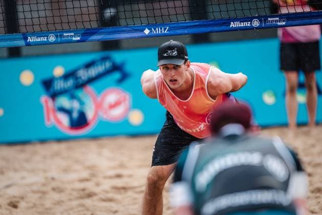 Beach Volleyball Men Allianz German Beach Tour 2025 Tourstop Hamburg 29 05 2025 Tristan Fröbel Hamburg Active City Arena Heiligengeistf Hamburg Germany