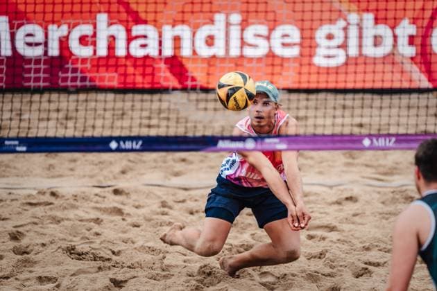 Beach Volleyball Men Allianz German Beach Tour 2025 Tourstop Hamburg 29 05 2025 Ole Schwarmann Hamburg Active City Arena Heiligengeistf Hamburg Germany