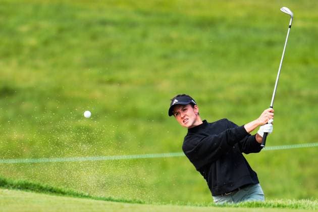 May 29, 2025, Madison, Wisconsin, USA: LINN GRANT of Sweden hits a bunker shot during the opening round of the 2025 LPGA, Golf Damen U.S. Womens Open at Erin Hills Golf Course in Erin, Wis. Madison USA - ZUMAb262 20250529_znp_b262_003 Copyright: xJeffxM.xBrownx