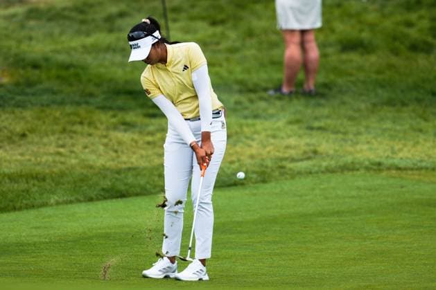 May 29, 2025, Madison, Wisconsin, USA: PATTY TAVATANAKIT of Thailand hits a chip shot during the opening round of the 2025 LPGA, Golf Damen U.S. Womens Open at Erin Hills Golf Course in Erin, Wis. Madison USA - ZUMAb262 20250529_znp_b262_017 Copyright: xJeffxM.xBrownx