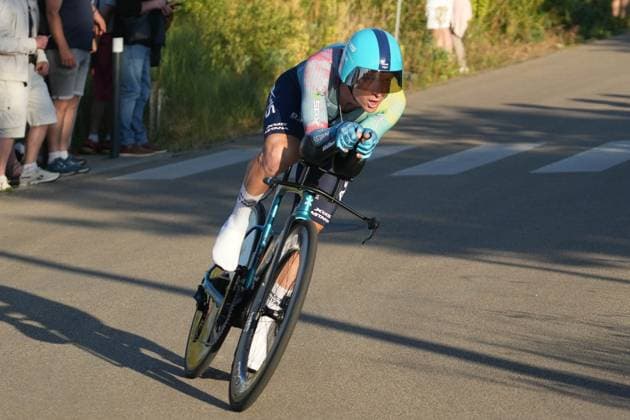 CYCLING - BOUCLES DE LA MAYENNE 2025 - PROLOGUE GATE Aaron during the Prologue of the Boucles de la Mayenne - CrÃ dit Mutuel, UCI ProSeries Cycling event, Individual Time Trial, Laval - Laval (5,4 Km) on 29 May 2025 in Laval, France - Photo Laurent Lairys PSNEWZ LavalFrance  Copyright: xLaurentxLairysx