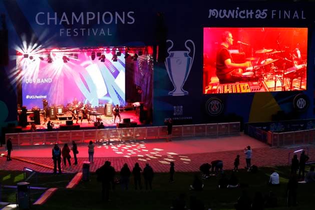 May 30, 2025, Munich, Germany: General view of the Champions Festival Village ahead of the UEFA Champions League Final 2025 between Paris Saint-Germain and FC Internazionale Milano. Munich Germany - ZUMAs197 20250530_aaa_s197_007 Copyright: xMohammadxJavadxAbjoushakx