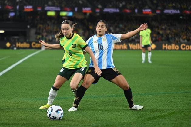 Football, Women, International match, Australia - Argentina