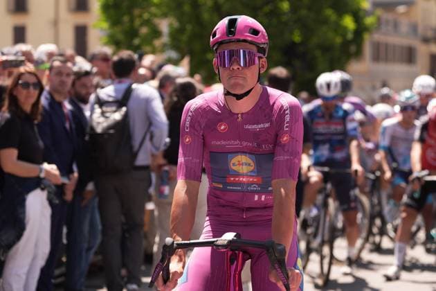 Pedersen Mads of Lidl-Trek, cyclamen jersey, during the stage 19 of the Giro d™Italia from Biella to Champoluc, Italy - Friday, May 30, 2025. - cycling.  Copyright: xMassimoxPaolone LaPressex