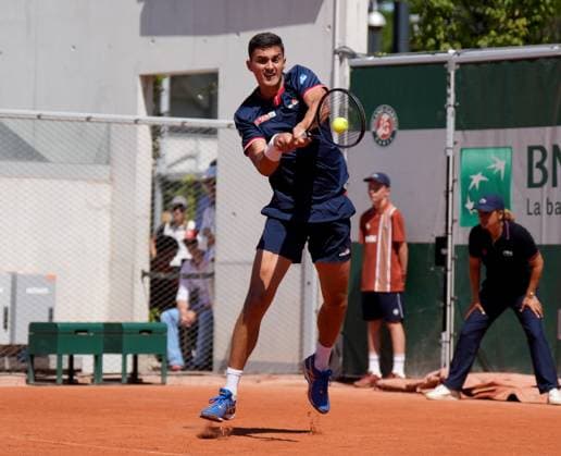 TENNIS - French Open 2025 PARIS,FRANCE,30.MAY.25 - TENNIS - ATP, Tennis Herren World Tour, French Open, Roland Garros, Grand Slam. Image shows Alexander Erler (AUT).  GEPAxpictures xMichaelxRiedler