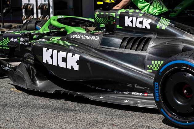 F1 - SPANISH GRAND PRIX 2025 Stake F1 Team Kick C45, mechanical detail, engine, moteur cover during the Formula 1 Aramco Gran Premio de Espana 2025, Spanish Grand Prix 2025, 9th round of the 2025 FIA Formula One World Championship, WM, Weltmeisterschaft from May 30 to June 1, 2025 on the Circuit de Barcelona-Catalunya, in Montmelo, Spain - MontmeloSpain  Copyright: xCharlyxLopezx