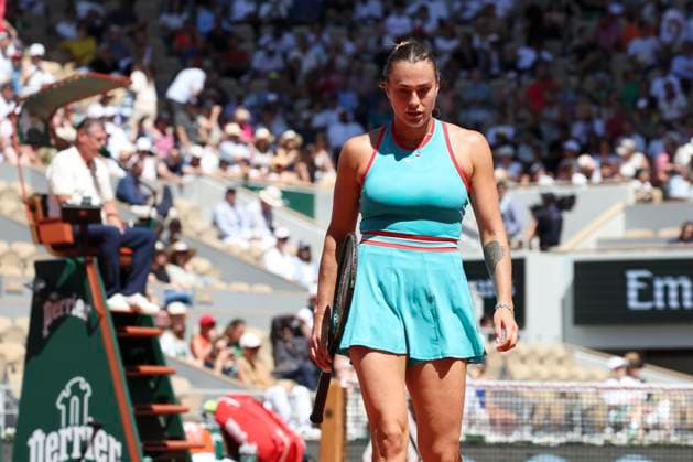 TENNIS : Roland Garros 2025 - Internationaux de France - 30 05 2025 Aryna Sabalenka (RUS) Vs Olga Danilovic (SRB) ParisFrance  Copyright: xMichtofx